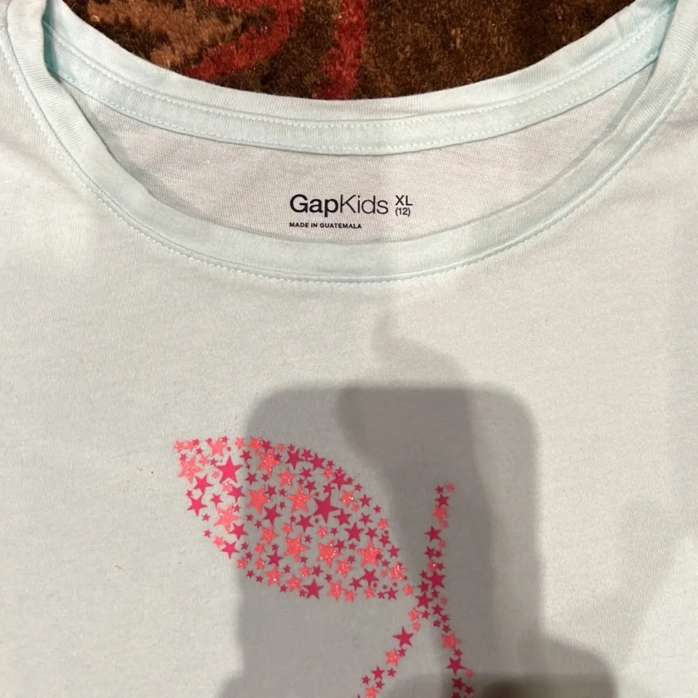 Gap girls XL cotton Tshirt cherries - Picture 3 of 3